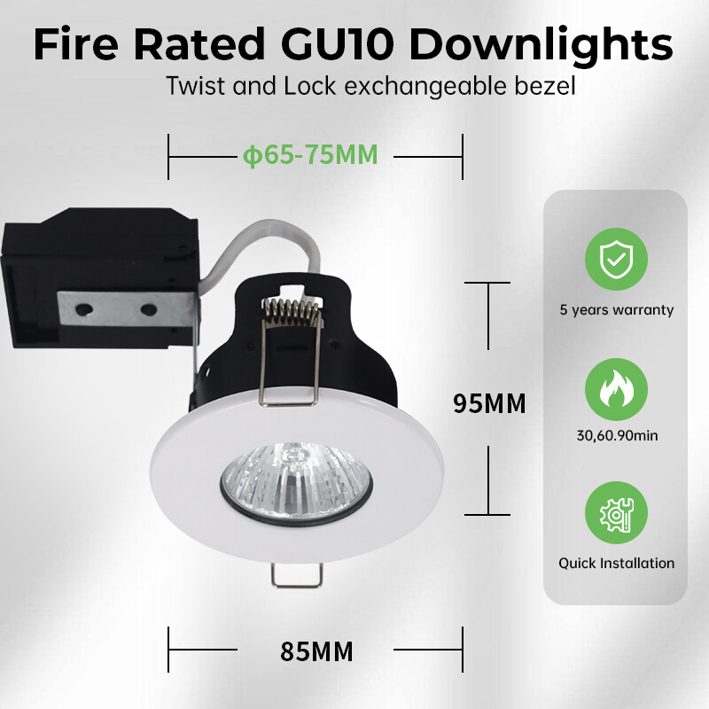 Fire Rated GU10 Downlight Can